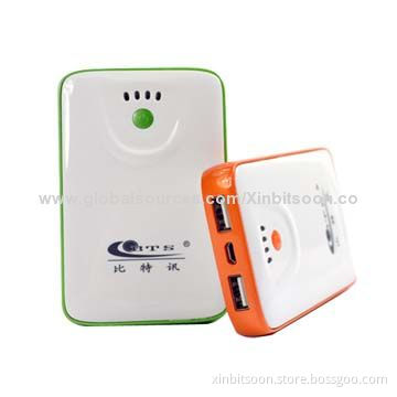 Power bank with 5,600mAh capacity and private model design